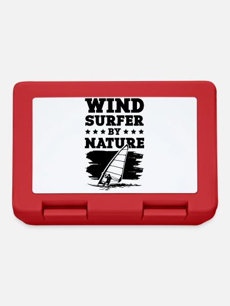 windsurfer windsurfing cooler spruch - Boîte à goûter - rouge