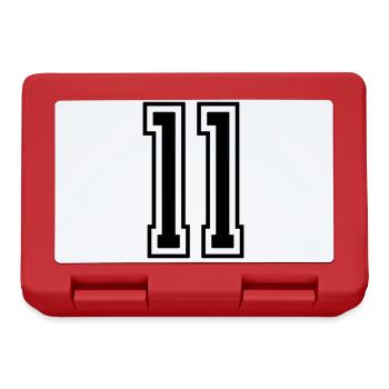 11 Number number - Lunchbox - red - Front