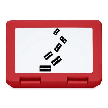 Razor Blade Icon Icon - Lunchbox - red - Front