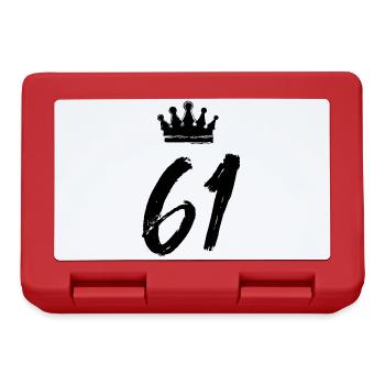 61 Couronne numérique - Boîte à goûter - rouge - Devant