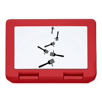 Symbole spaghetti - Boîte à goûter - rouge - Devant