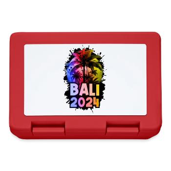 Bali 2024 Urlaub Bunt - Brotdose - Rot - Vorne