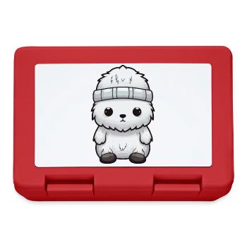 Polar Bear Animal Baby Comic Polar Bear - Lunchbox - red - Front
