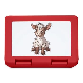 Chèvre - Boîte à goûter - rouge - Devant