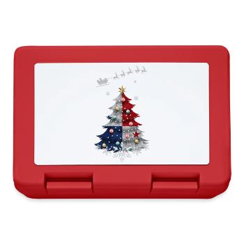 Weihnachtsbaum mit Panama-Flagge - Brotdose - Rot - Vorne