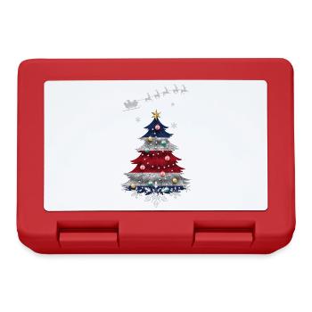 Christmas tree with Costa Rica flag - Lunchbox - red - Front