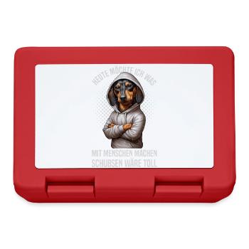 Today I want to do something with people Push - Lunchbox - red - Front