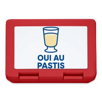 O.u.i au Pastis - Marseille - 13 - Boîte à goûter - rouge - Devant