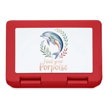 Trouvez votre motivation marsouin - Boîte à goûter - rouge - Devant