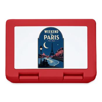 Week-end à Paris pour deux escapades romantiques à Paris - Boîte à goûter - rouge - Devant