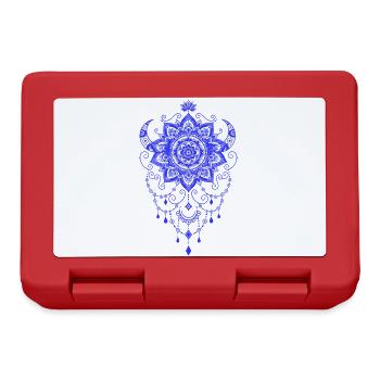 Spiritualität Heilige Geometrie Lotusblume Zen - Brotdose - Rot - Vorne