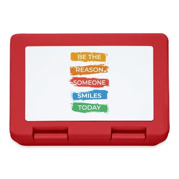 Be the reason someone smiles today - Lunchbox - red - Front