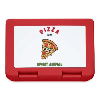 Pizza is my spirit animal - Lunchbox - red - Front