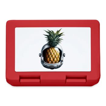 Ananas Astronaut - Brotdose - Rot - Vorne