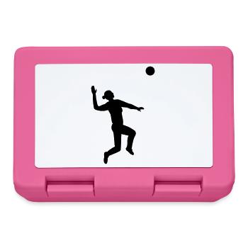 Dynamischer Aufschlag im Volleyball - Brotdose - Pink - Vorne