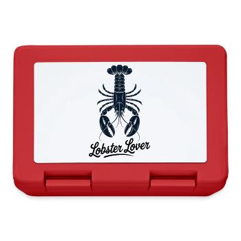 Humor Sea Crustacean Loves Lobster - Lunchbox - red - Front