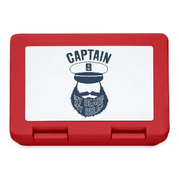 RÈGLES DU BATEAU CAPITAINE BARBE - Boîte à goûter - rouge - Devant