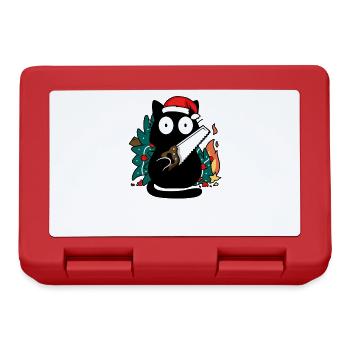 Noel - Tu n'as rien vu - Chat sapin - Boîte à goûter - rouge - Devant