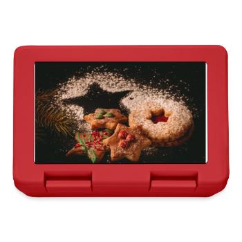 Biscuits de Noël - Boîte à goûter - rouge - Devant