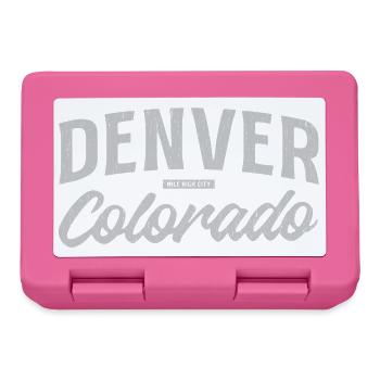 Vintage Denver Colorado - Boîte à goûter - rose - Devant