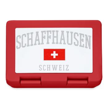 Schaffhouse Suisse Emblème - Boîte à goûter - rouge - Devant