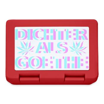 Cannabis Goethe - Brotdose - Rot - Vorne