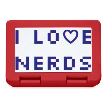 I love Nerds - Brotdose - Rot - Vorne