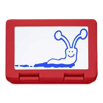Snail Slime Trail Cute Cute Happy Cool - Lunchbox - red - Front