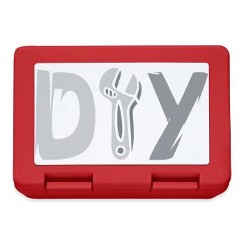 Conception de bricolage - Logo d’outil pour les amateurs de bricolage - Boîte à goûter - rouge - Devant