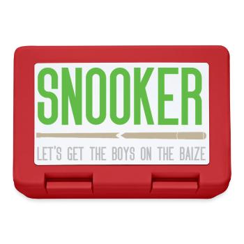 Snooker – Lasst uns die Jungs auf die Bühne bringen - Brotdose - Rot - Vorne