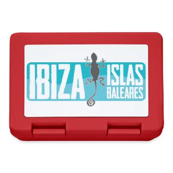 Ibiza Insel Vektor Design - Brotdose - Rot - Vorne