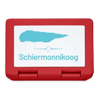 Schiermonnikoog | Design Map - Lunchbox - red - Front