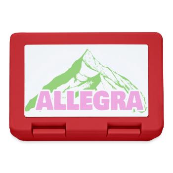 Alle als Berg - Brotdose - Rot - Vorne