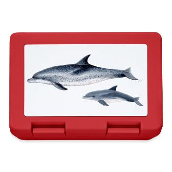 Repéré Dolphin - Dauphin tacheté - Dauphin tacheté - Boîte à goûter - rouge - Devant