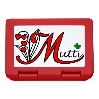 Mama, Muttertag, Mutti - Brotdose - Rot - Vorne