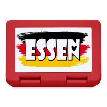 Essen Stadt Deutschland Flagge - Brotdose - Rot - Vorne