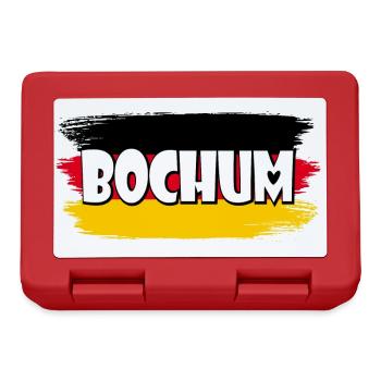 Bochum Deutschland Flagge - Brotdose - Rot - Vorne