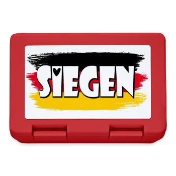 Siegen City Germany Flag - Lunchbox - red - Front