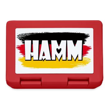 Flag of Hamm Germany - Lunchbox - red - Front