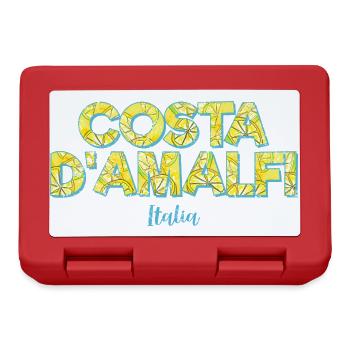 Costa d'Amalfi und Zitrone in Italien Amalfiküste - Brotdose - Rot - Vorne