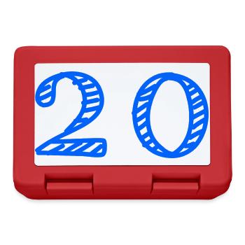 20. 20 YEARS. 20th ANNIVERSARY. 20TH ANNIVERSARY. - Lunchbox - red - Front