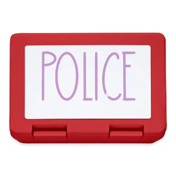 Polizist stolze Tochter süßes Geschenk - Brotdose - Rot - Vorne