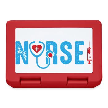 Funny Nurse Gifts Nursing Outfits - Lunchbox - red - Front