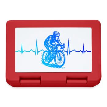 Motif emblématique du vélo de route - Boîte à goûter - rouge - Devant
