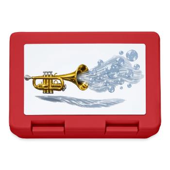 Aqua Brass Burst - Brotdose - Rot - Vorne