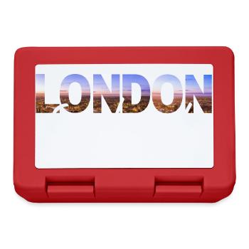 London Skyline Script England - Brotdose - Rot - Vorne