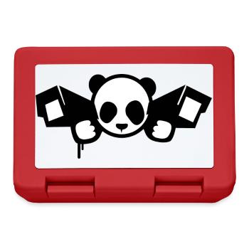 Surveillance Panda – Urban Graphic Style - Brotdose - Rot - Vorne