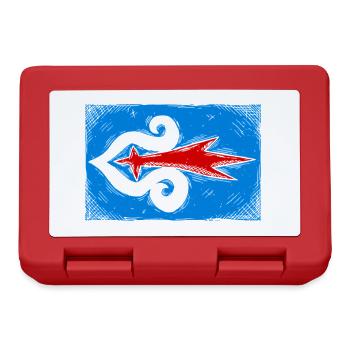 Ainu-Flagge - Brotdose - Rot - Vorne