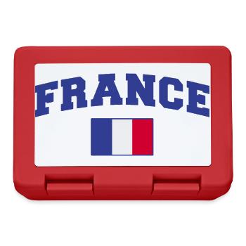 Frankreich Fan - Brotdose - Rot - Vorne