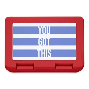 You Got This Motivierend Inspirierend Spruch Zitat - Brotdose - Rot - Vorne